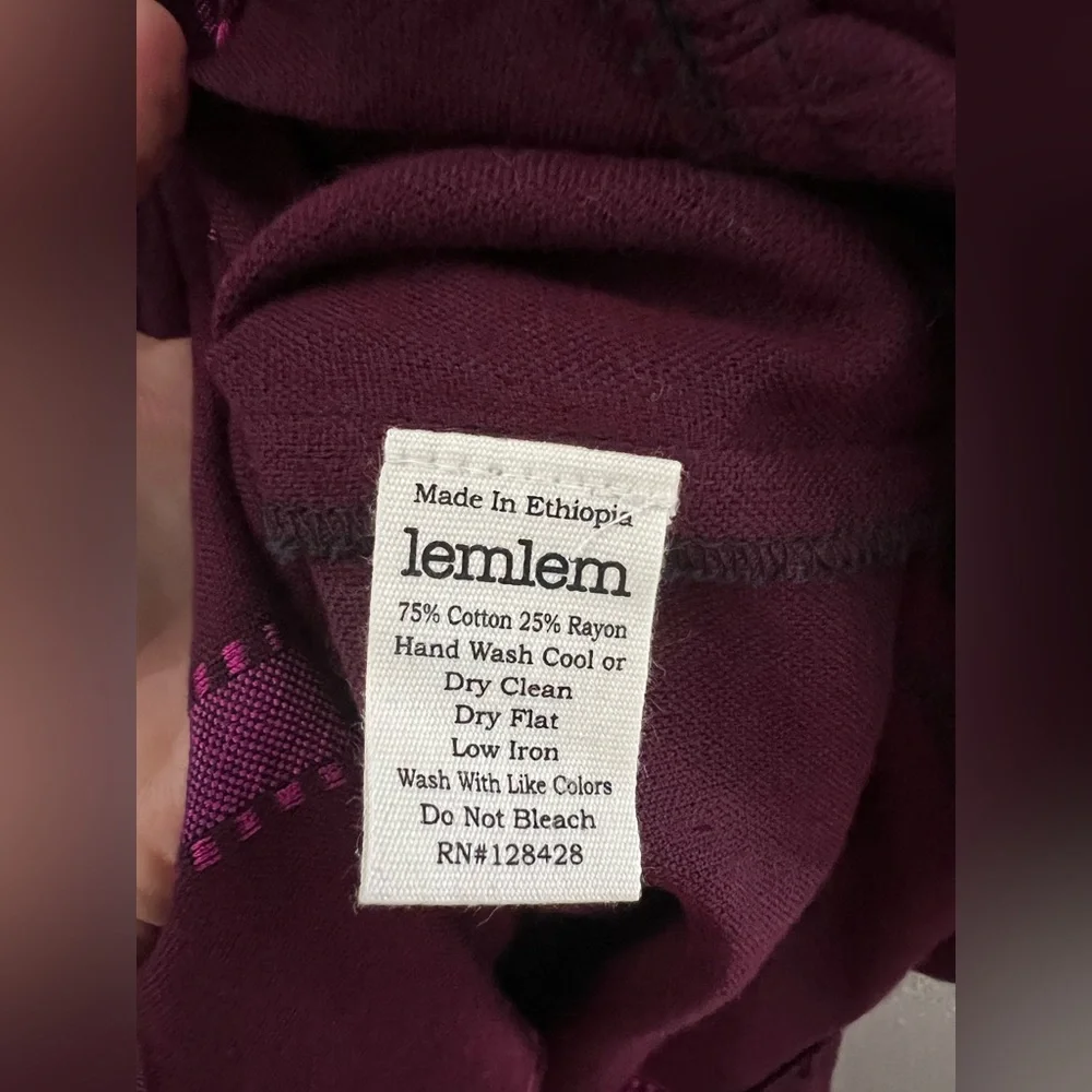 lemlem Hanna Cotton Blend Cover Up Dress New